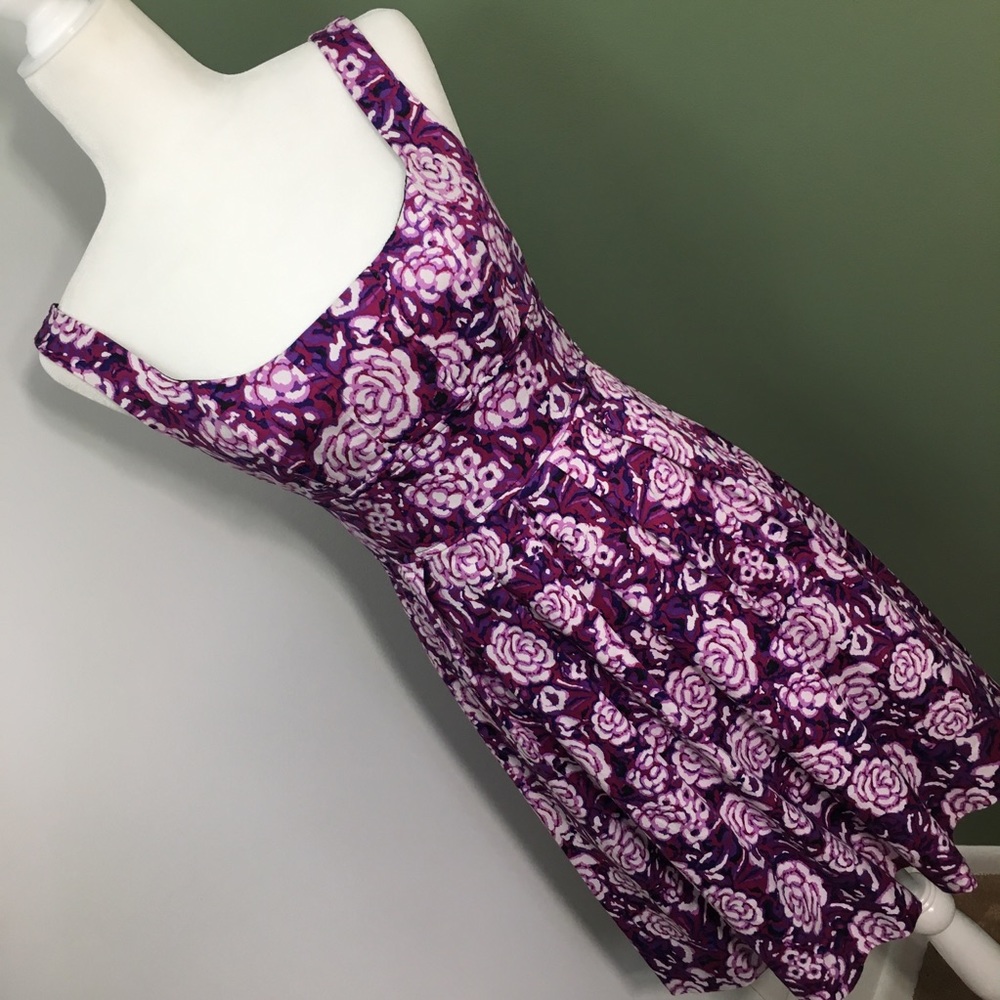 Corey P | Sleeveless Purple Floral Dress Size 4